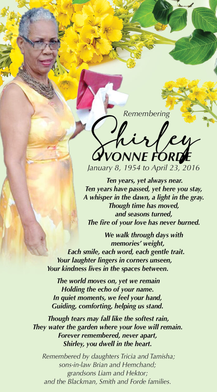 SHIRLEY FORDE