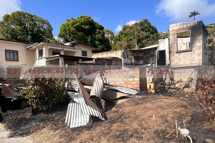 Three homeless after fire destroys house