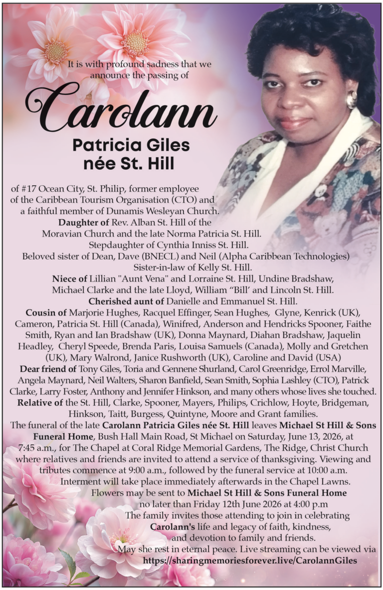 Carolann Patricia Giles nee St. Hill