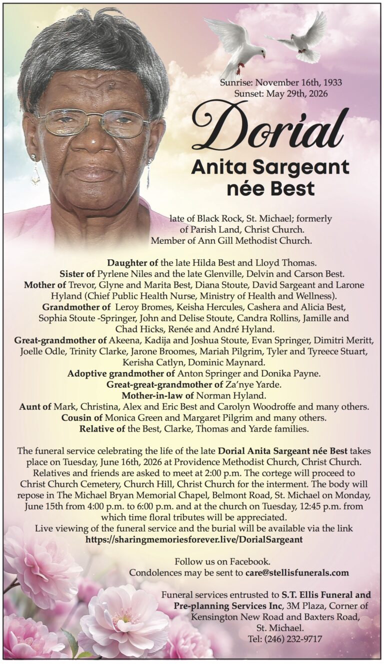 Dorial Anita Sargeant née Best