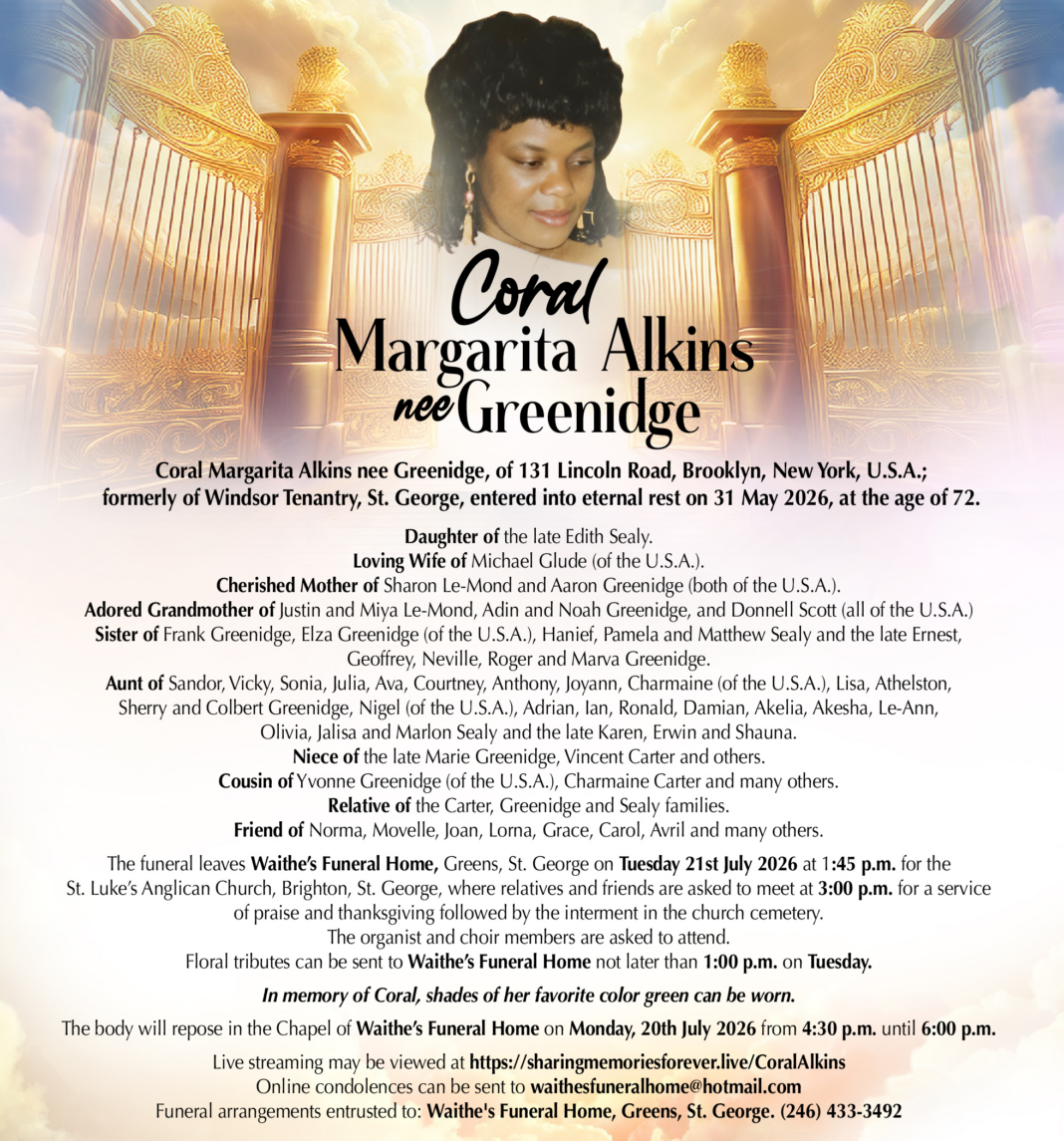 CORAL GREENIDGE
