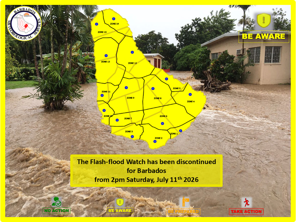 Flash flood, thunderstorm watches discontinued for the island
