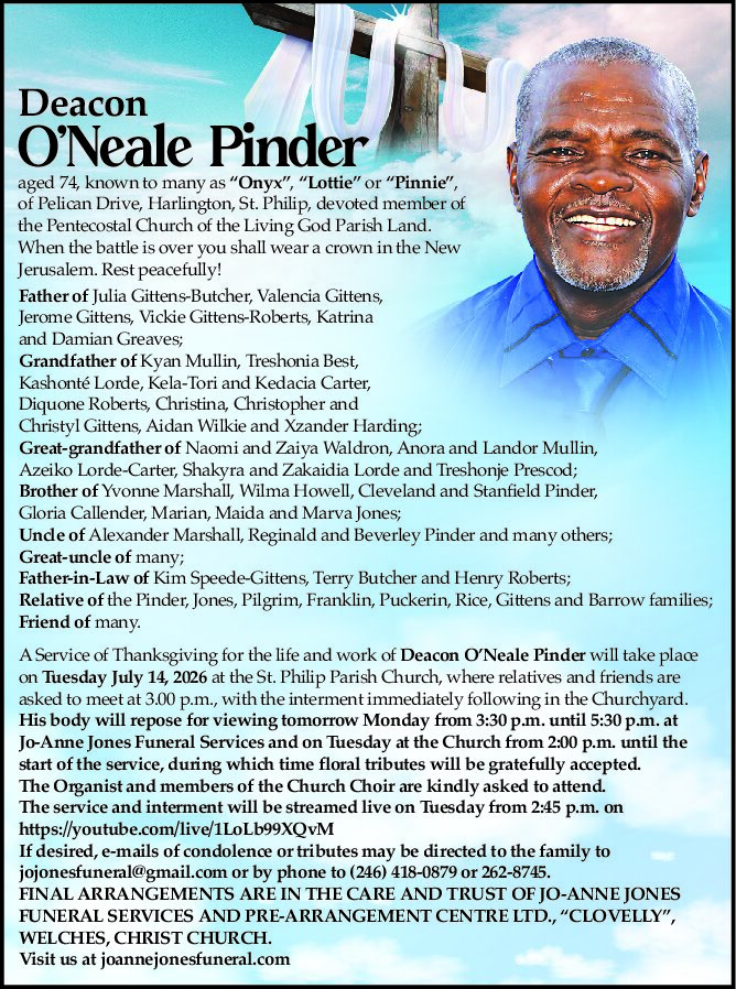 O'Neale Pinder fin