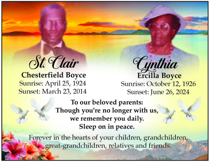 St. Clair & Cynthia Boyce
