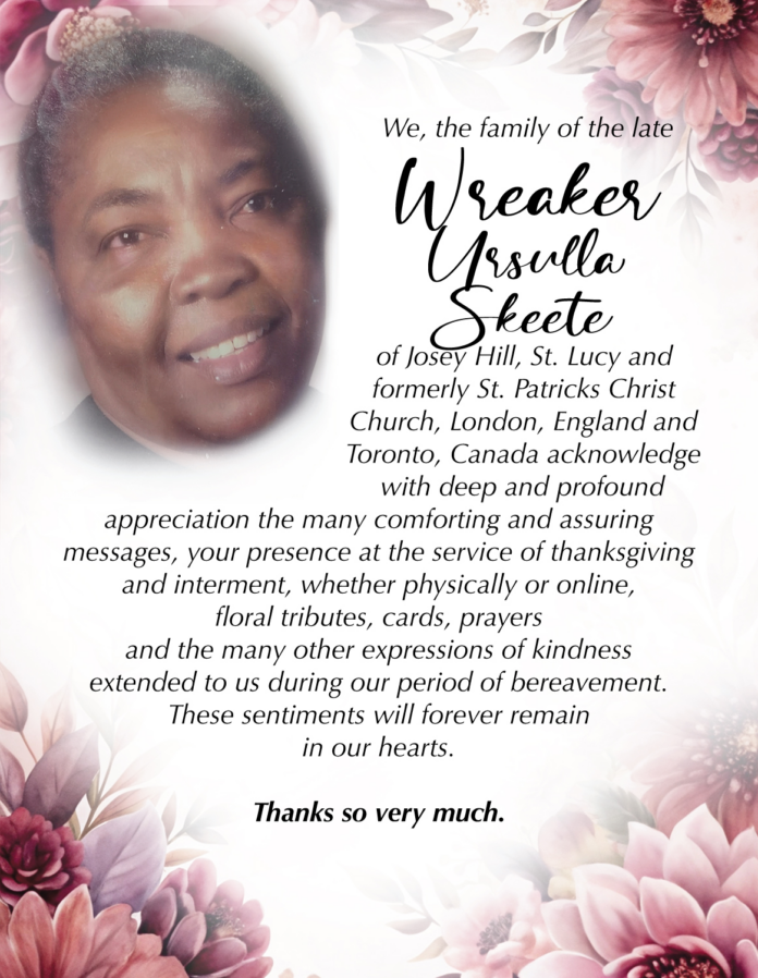Weaker Skeete-thank you