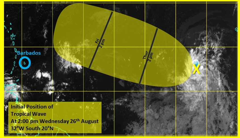 Topical wave expected in region by Sunday