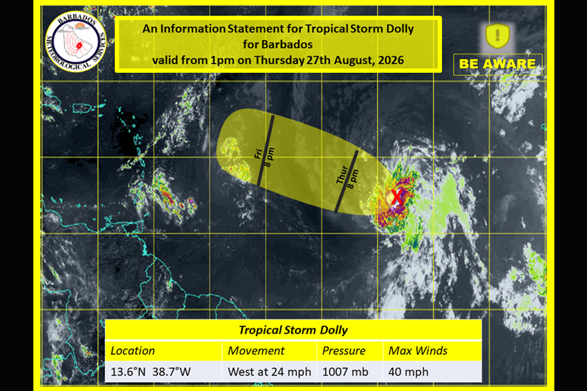 Met Office monitoring Tropical Storm Dolly