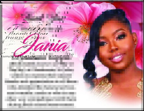 Jania Toppin thank you