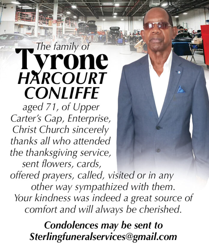 TYRONE CONLIFFE-thank you